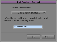 Link Tooset Dialog Box