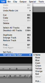Set Local Clip Color